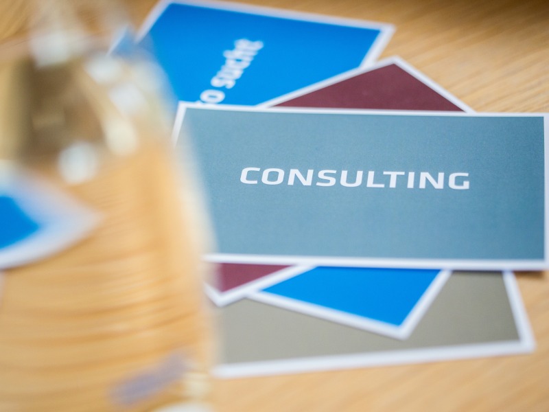 Card with the label "consulting"