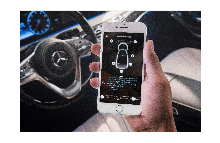Foto der Mercedes Benz App
